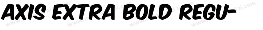 AXIS Extra Bold Regu字体转换